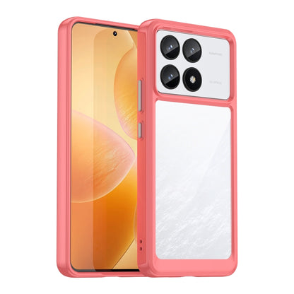 For Xiaomi Redmi K70 Pro Colorful Series Acrylic Hybrid TPU Phone Case(Red) - K70 Pro Cases by PMC Jewellery | Online Shopping South Africa | PMC Jewellery | Buy Now Pay Later Mobicred