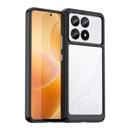 For Xiaomi Redmi K70 Pro Colorful Series Acrylic Hybrid TPU Phone Case(Black) - K70 Pro Cases by PMC Jewellery | Online Shopping South Africa | PMC Jewellery | Buy Now Pay Later Mobicred