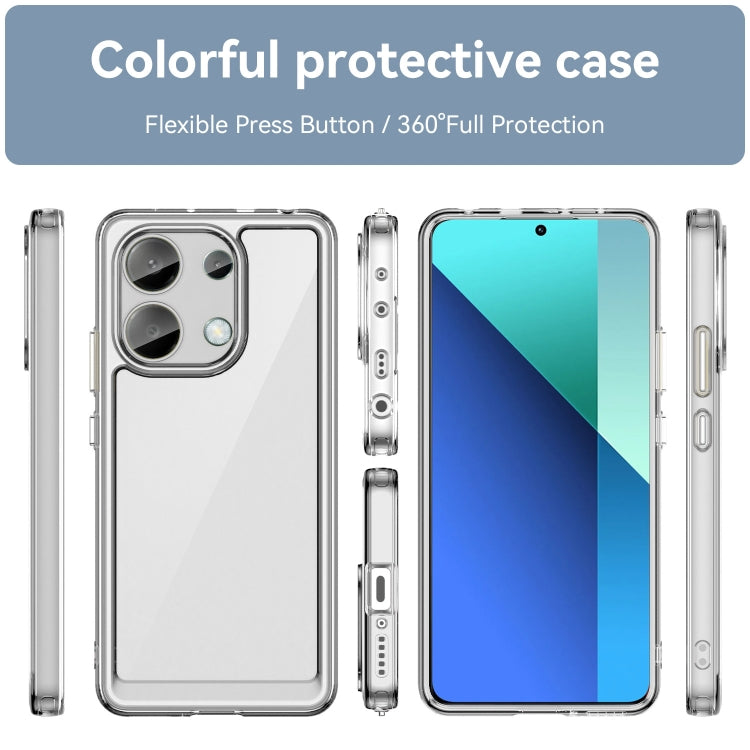 For Xiaomi Redmi Note 13 4G Global Colorful Series Acrylic Hybrid TPU Phone Case(Transparent) - Note 13 Cases by PMC Jewellery | Online Shopping South Africa | PMC Jewellery | Buy Now Pay Later Mobicred