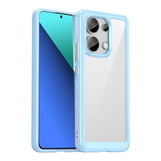 For Xiaomi Redmi Note 13 4G Global Colorful Series Acrylic Hybrid TPU Phone Case(Blue) - Note 13 Cases by PMC Jewellery | Online Shopping South Africa | PMC Jewellery | Buy Now Pay Later Mobicred