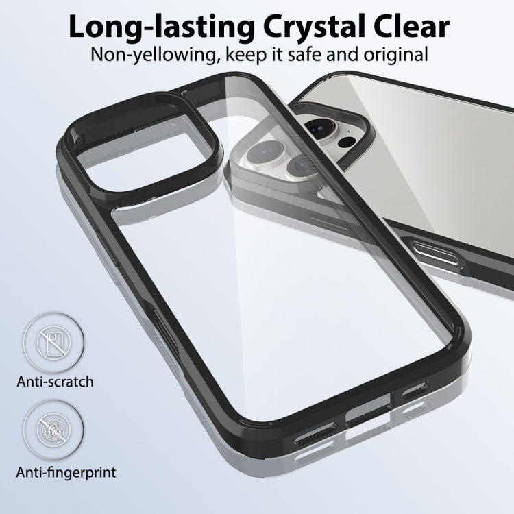 For iPhone 16 Pro Scratchproof Acrylic TPU Phone Case(Black) - iPhone 16 Pro Cases by PMC TechLife | Online Shopping South Africa | PMC TechLife | Buy Now Pay Later Mobicred