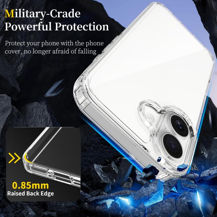 For iPhone 17 Scratchproof Acrylic TPU Phone Case(Black) - free shipping - PMc TechLife - Order now!