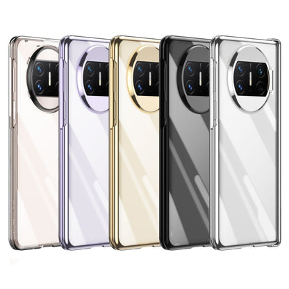 For Huawei Mate X3 Integrated Electroplating PC Folding Phone Case with Hinge(Transparent) - Huawei Cases by PMC Jewellery | Online Shopping South Africa | PMC Jewellery