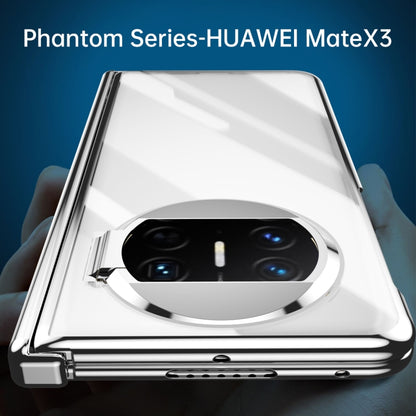 For Huawei Mate X3 Integrated Electroplating PC Folding Phone Case with Hinge(Black) - Huawei Cases by PMC Jewellery | Online Shopping South Africa | PMC Jewellery | Buy Now Pay Later Mobicred