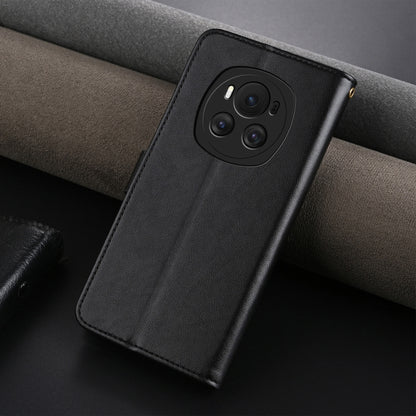 For Honor Magic6 AZNS Sheepskin Texture Flip Leather Phone Case(Black) - Honor Cases by AZNS | Online Shopping South Africa | PMC Jewellery | Buy Now Pay Later Mobicred