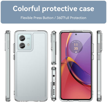 For Motorola Moto G84 Colorful Series Acrylic Hybrid TPU Phone Case(Transparent) - Motorola Cases by PMC Jewellery | Online Shopping South Africa | PMC Jewellery | Buy Now Pay Later Mobicred