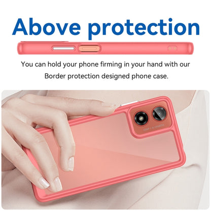 For Motorola Moto G24 Power Colorful Series Acrylic Hybrid TPU Phone Case(Red) - Motorola Cases by PMC Jewellery | Online Shopping South Africa | PMC Jewellery | Buy Now Pay Later Mobicred