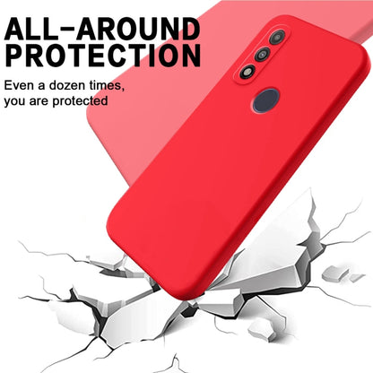 For Motorola G Pure 4G Pure Color Liquid Silicone Shockproof Phone Case(Red) - Motorola Cases by PMC Jewellery | Online Shopping South Africa | PMC Jewellery | Buy Now Pay Later Mobicred