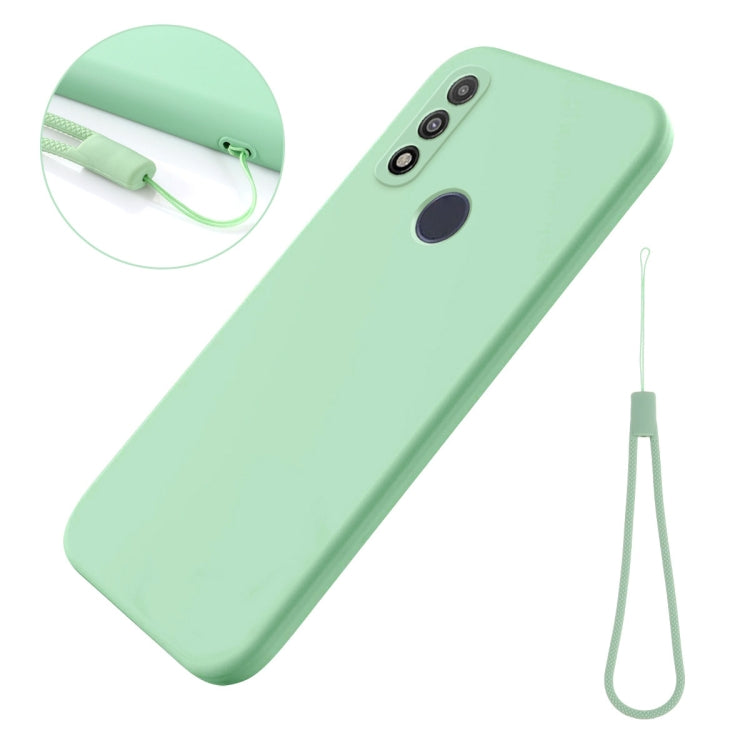 For Motorola G Pure 4G Pure Color Liquid Silicone Shockproof Phone Case(Green) - Motorola Cases by PMC Jewellery | Online Shopping South Africa | PMC Jewellery | Buy Now Pay Later Mobicred