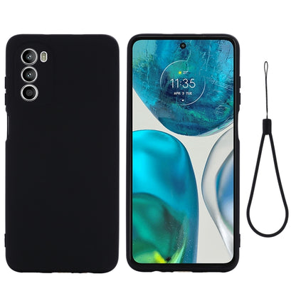 For Motorola Moto G71s 5G Pure Color Liquid Silicone Shockproof Phone Case(Black) - Motorola Cases by PMC Jewellery | Online Shopping South Africa | PMC Jewellery | Buy Now Pay Later Mobicred