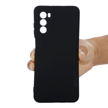 For Motorola Moto G71s 5G Pure Color Liquid Silicone Shockproof Phone Case(Black) - Motorola Cases by PMC Jewellery | Online Shopping South Africa | PMC Jewellery | Buy Now Pay Later Mobicred