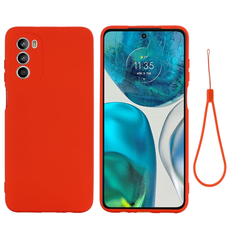 For Motorola Moto G71s 5G Pure Color Liquid Silicone Shockproof Phone Case(Red) - Motorola Cases by PMC Jewellery | Online Shopping South Africa | PMC Jewellery | Buy Now Pay Later Mobicred