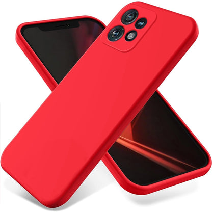 For Motorola Edge 40 Pro/Edge+ 2023/X40 Pure Color Liquid Silicone Shockproof Phone Case(Red) - Motorola Cases by PMC Jewellery | Online Shopping South Africa | PMC Jewellery | Buy Now Pay Later Mobicred