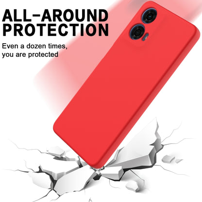 For Motorola Moto G04 / G24 Pure Color Liquid Silicone Shockproof Phone Case(Red) - Motorola Cases by PMC Jewellery | Online Shopping South Africa | PMC Jewellery | Buy Now Pay Later Mobicred