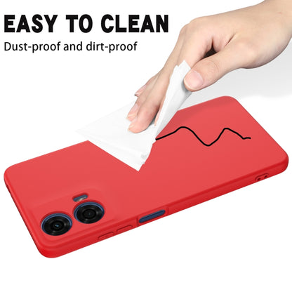 For Motorola Moto G04 / G24 Pure Color Liquid Silicone Shockproof Phone Case(Red) - Motorola Cases by PMC Jewellery | Online Shopping South Africa | PMC Jewellery | Buy Now Pay Later Mobicred