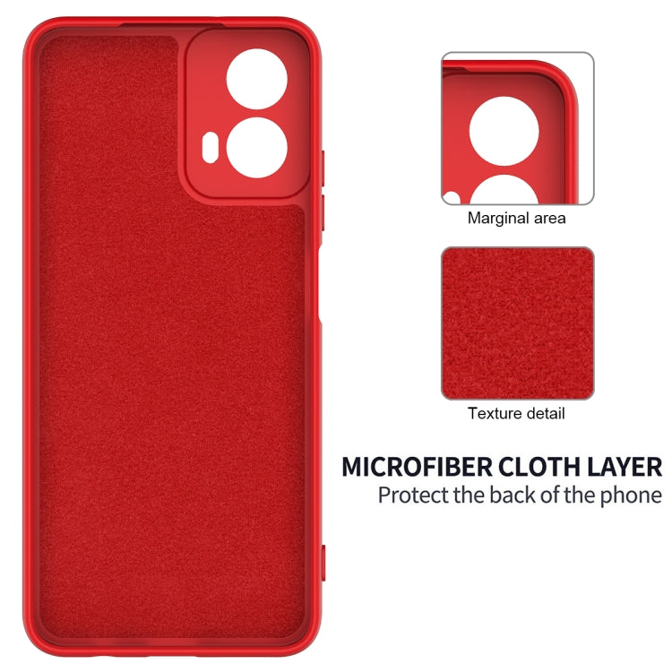 For Motorola Moto G Power 2024 Pure Color Liquid Silicone Shockproof Phone Case(Red) - Motorola Cases by PMC Jewellery | Online Shopping South Africa | PMC Jewellery | Buy Now Pay Later Mobicred