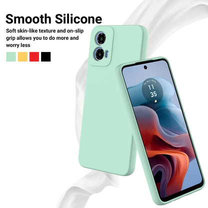 For Motorola Moto G Power 2024 Pure Color Liquid Silicone Shockproof Phone Case(Green) - Motorola Cases by PMC Jewellery | Online Shopping South Africa | PMC Jewellery | Buy Now Pay Later Mobicred