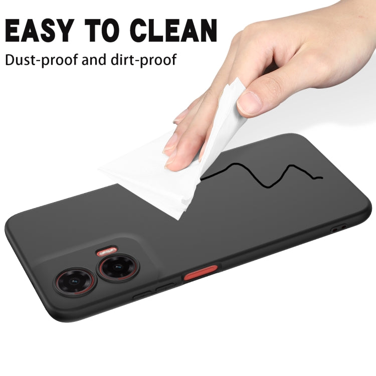 For Motorola Moto G35 Solid Color Liquid Silicone Dropproof Full Coverage Phone Case(Black) - free shipping - PMC TechLife - Order now!
