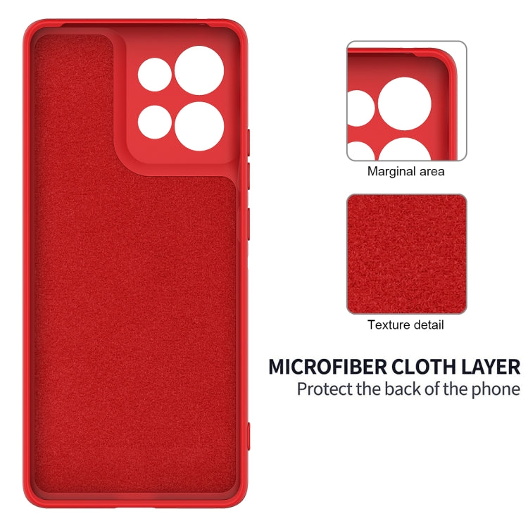 For Motorola Moto G75 Solid Color Liquid Silicone Dropproof Full Coverage Phone Case(Red) - free shipping - PMC TechLife - Order now!