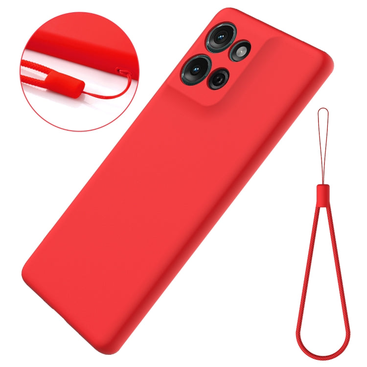 For Motorola Moto G75 Solid Color Liquid Silicone Dropproof Full Coverage Phone Case(Red) - free shipping - PMC TechLife - Order now!