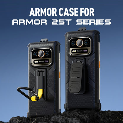 For Ulefone Armor 25T Pro Ulefone Back Clip Phone Case with Carabiner(Black) - Ulefone Cases by Ulefone | Online Shopping South Africa | PMC Jewellery | Buy Now Pay Later Mobicred