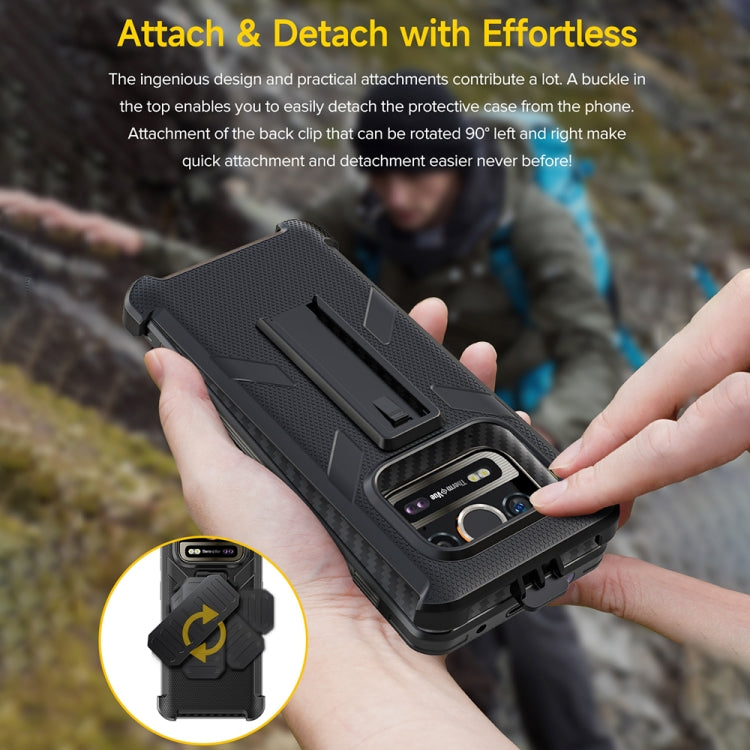 For Ulefone Armor 25T Pro Ulefone Back Clip Phone Case with Carabiner(Black) - Ulefone Cases by Ulefone | Online Shopping South Africa | PMC Jewellery | Buy Now Pay Later Mobicred