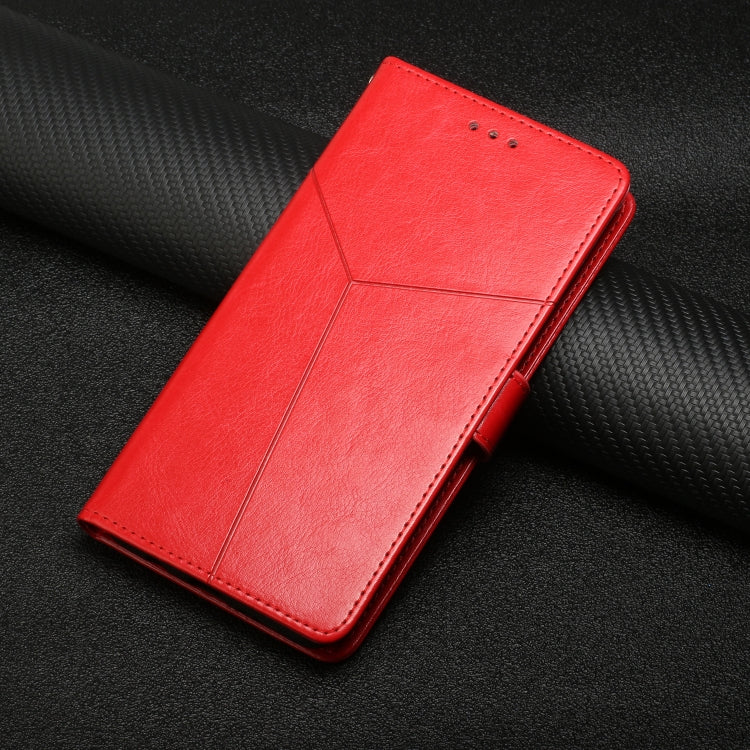 For iPhone 16 Pro HT01 Y-shaped Pattern Flip Leather Phone Case(Red) - iPhone 16 Pro Cases by PMC TechLife | Online Shopping South Africa | PMC TechLife | Buy Now Pay Later Mobicred