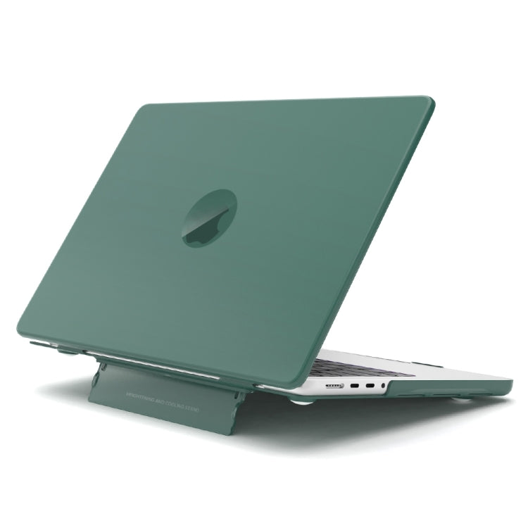 For MacBook Pro 16 inch A2141 Frosted Translucent Laptop Protective Case(Dark Green) - MacBook Pro Cases by PMC Jewellery | Online Shopping South Africa | PMC Jewellery | Buy Now Pay Later Mobicred