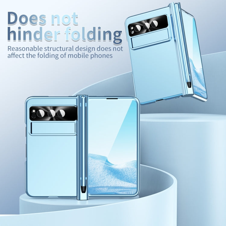For Google Pixel Fold Integrated Electroplating PC Folding Phone Case(Blue) - free shipping - PMC TechLife - Order now!