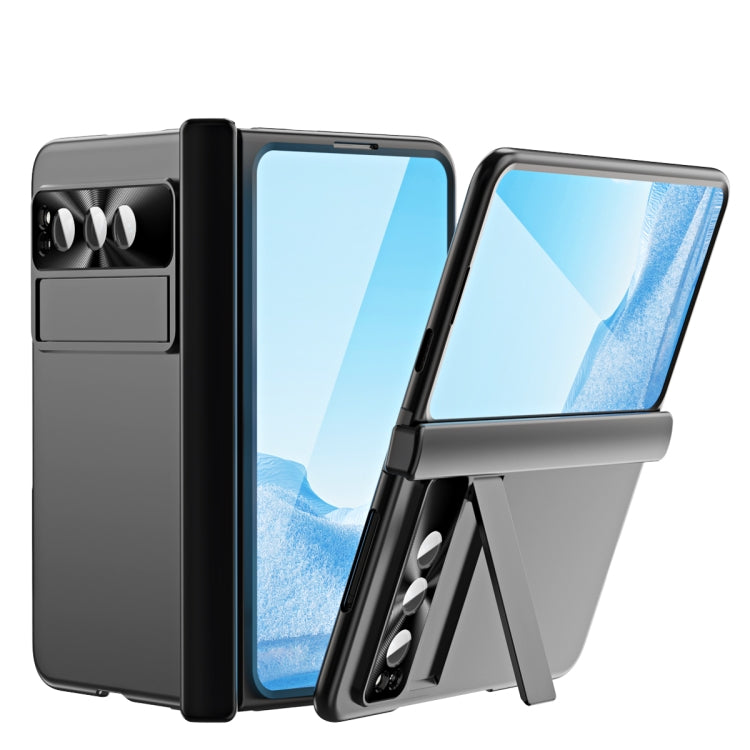For Google Pixel Fold Integrated Electroplating PC All-inclusive Phone Case with Hinge(Black) - Google Cases by PMC TechLife | Online Shopping South Africa | PMC TechLife | Buy Now Pay Later Mobicred