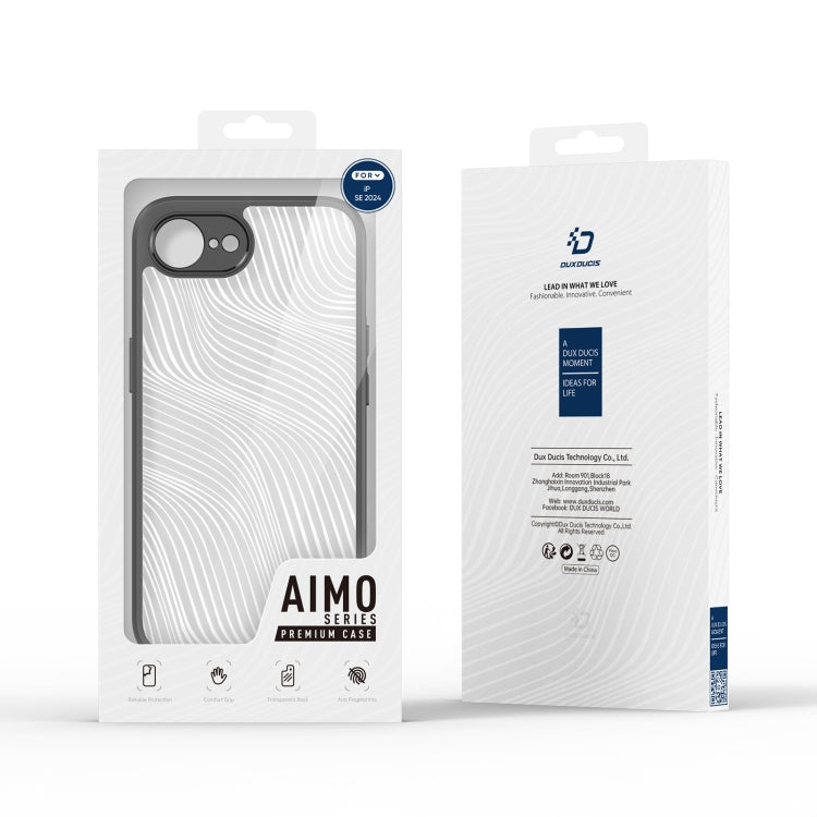 For iPhone SE 2024 DUX DUCIS Aimo Series  Frosted Feel Phone Case(Black) - More iPhone Cases by DUX DUCIS | Online Shopping South Africa | PMC Jewellery | Buy Now Pay Later Mobicred