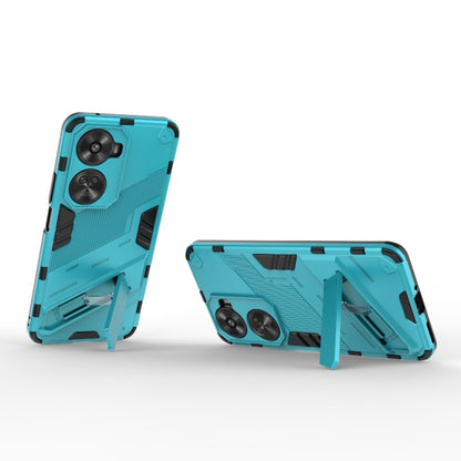 For Huawei nova 11 SE Punk Armor 2 in 1 PC + TPU Phone Case with Holder(Blue) - Huawei Cases by PMC Jewellery | Online Shopping South Africa | PMC Jewellery | Buy Now Pay Later Mobicred