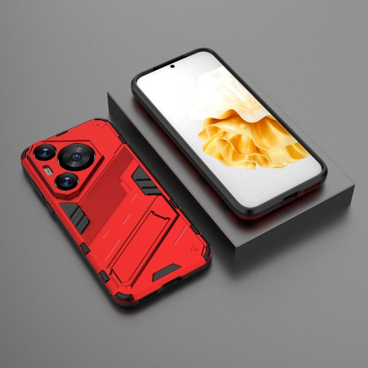 For Huawei Pura 70 Pro / 70 Pro+ Punk Armor 2 in 1 PC + TPU Phone Case with Holder(Red) - Huawei Cases by PMC Jewellery | Online Shopping South Africa | PMC Jewellery | Buy Now Pay Later Mobicred