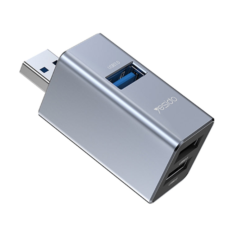 Yesido HB14 3 in 1 USB 3.0 Mini Splitter HUB Adapter - USB HUB by Yesido | Online Shopping South Africa | PMC Jewellery | Buy Now Pay Later Mobicred