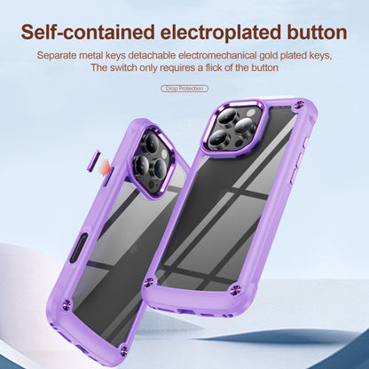 For iPhone 16 Pro TPU + PC Lens Protection Phone Case(Purple) - iPhone 16 Pro Cases by PMC Jewellery | Online Shopping South Africa | PMC Jewellery | Buy Now Pay Later Mobicred