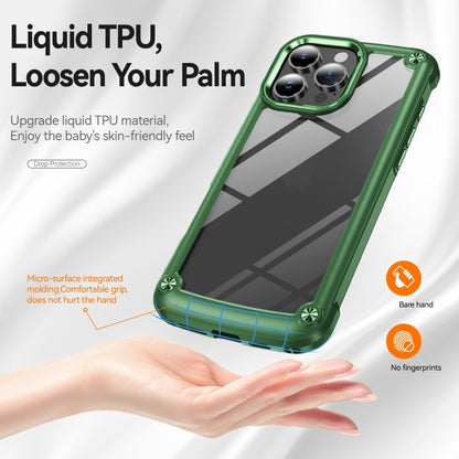 For iPhone 16 Pro Max TPU + PC Lens Protection Phone Case(Green) - iPhone 16 Pro Max Cases by PMC Jewellery | Online Shopping South Africa | PMC Jewellery | Buy Now Pay Later Mobicred