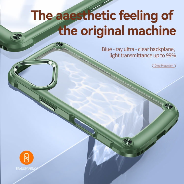 For iPhone 16 Plus TPU + PC Lens Protection Phone Case(Green) - iPhone 16 Plus Cases by PMC TechLife | Online Shopping South Africa | PMC TechLife | Buy Now Pay Later Mobicred