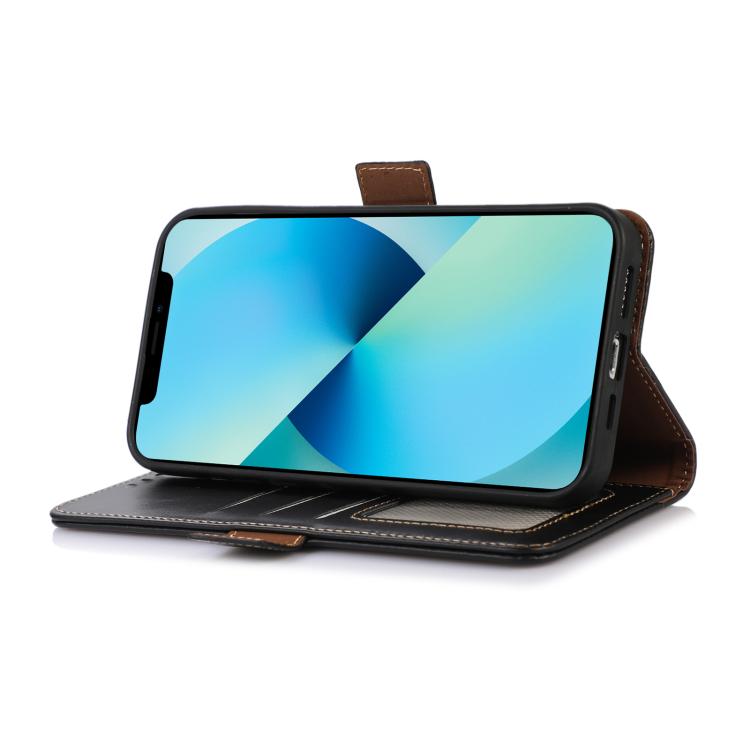 For iPhone 17 Pro Max Crazy Horse Top Layer Cowhide Leather Phone Case(Black) - free shipping - PMc TechLife - Order now!