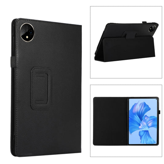 For Huawei MatePad Pro 11 2024 Litchi Texture Leather Tablet Case with Holder(Black) - Huawei by PMC Jewellery | Online Shopping South Africa | PMC Jewellery | Buy Now Pay Later Mobicred