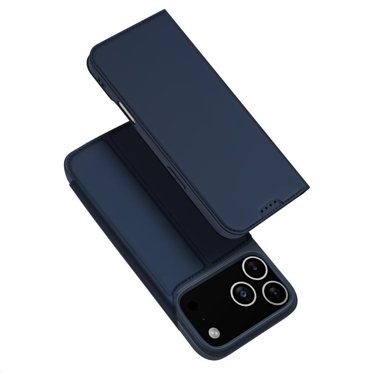 For iPhone 17 Pro Max DUX DUCIS Skin Pro Series Flip Leather Phone Case(Blue) - iPhone 17 Pro Max Cases by DUX DUCIS | Online Shopping South Africa | PMC TechLife | Buy Now Pay Later Mobicred
