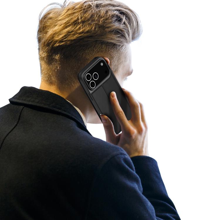 For iPhone 17 Pro DUX DUCIS Skin Pro Series Flip Leather Phone Case(Black) - free shipping - PMC TechLife - Order now!