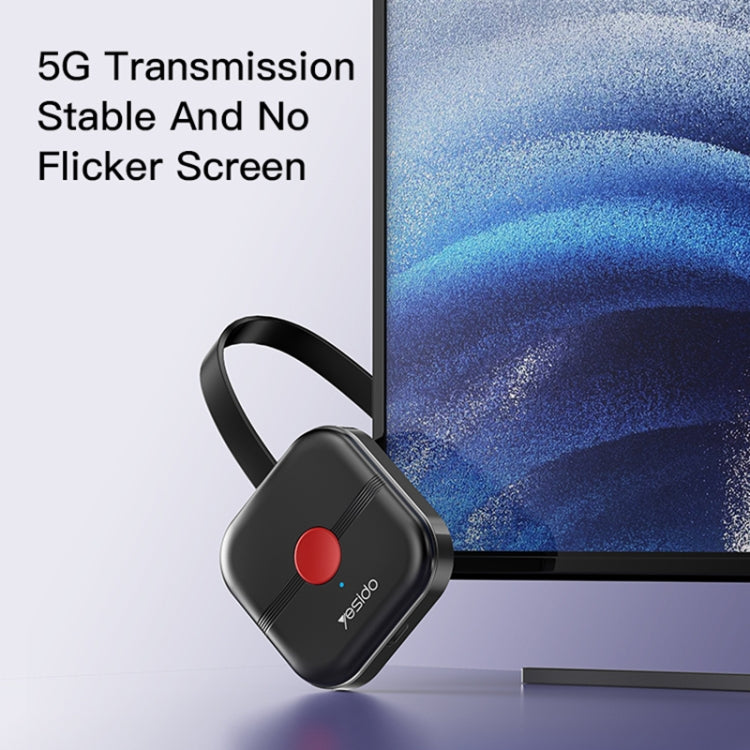 Yesido TV10 HD Wireless Screen Display Receiver, Specification:5G+4K(Black) - Wireless Display Dongle by Yesido | Online Shopping South Africa | PMC Jewellery | Buy Now Pay Later Mobicred