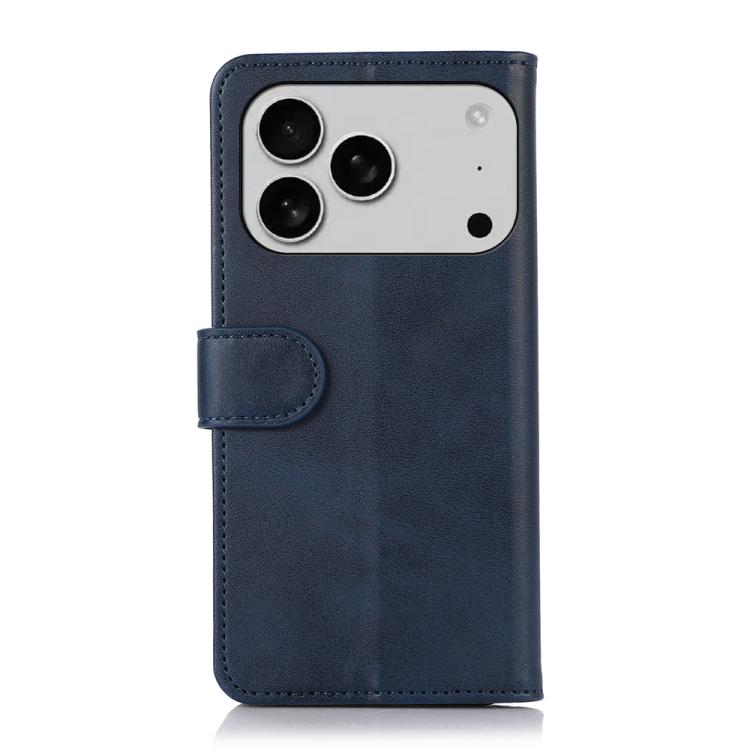 For iPhone 17 Pro Cow Texture Leather Phone Case(Blue) - free shipping - PMc TechLife - Order now!