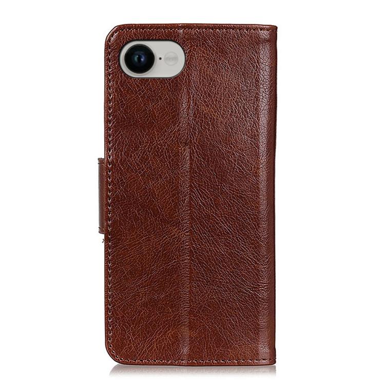 For iPhone 16e Nappa Texture Leather Case(Brown) - iPhone 16e Cases by PMC TechLife | Online Shopping South Africa | PMC TechLife | Buy Now Pay Later Mobicred