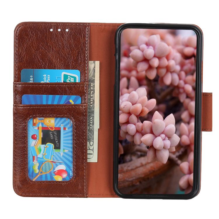 For iPhone 16e Nappa Texture Leather Case(Brown) - iPhone 16e Cases by PMC TechLife | Online Shopping South Africa | PMC TechLife | Buy Now Pay Later Mobicred