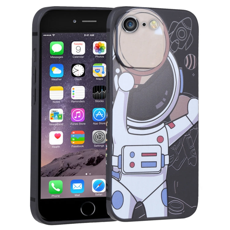 For iPhone 6s / 6 Spaceman Binoculars Phone Case(Black and Beige) - More iPhone Cases by PMC Jewellery | Online Shopping South Africa | PMC Jewellery | Buy Now Pay Later Mobicred