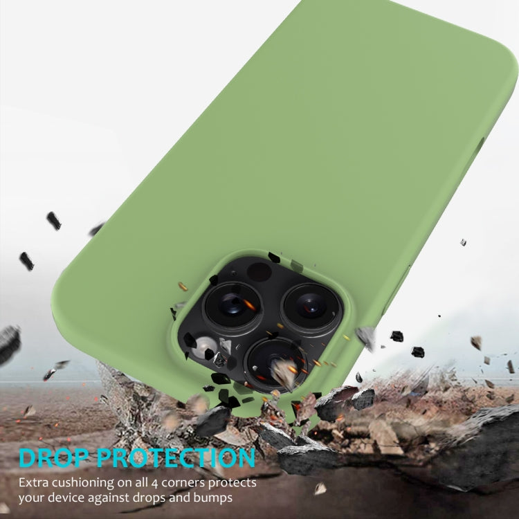 For iPhone 16 Pro Max Solid Color Silicone Phone Case(Mint Green) - More iPhone Cases by PMC Jewellery | Online Shopping South Africa | PMC Jewellery | Buy Now Pay Later Mobicred