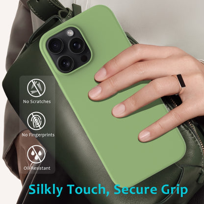 For iPhone 16 Pro Max Solid Color Silicone Phone Case(Mint Green) - More iPhone Cases by PMC Jewellery | Online Shopping South Africa | PMC Jewellery | Buy Now Pay Later Mobicred