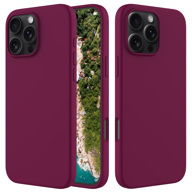 For iPhone 16 Pro Max Solid Color Silicone Phone Case(Violet) - More iPhone Cases by PMC Jewellery | Online Shopping South Africa | PMC Jewellery | Buy Now Pay Later Mobicred