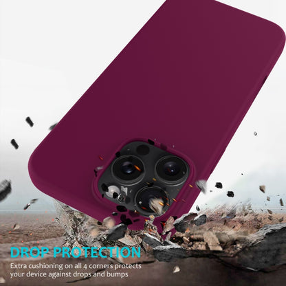 For iPhone 16 Pro Max Solid Color Silicone Phone Case(Violet) - More iPhone Cases by PMC Jewellery | Online Shopping South Africa | PMC Jewellery | Buy Now Pay Later Mobicred